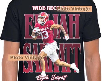 Bestseller Elijah Sarratt Graphic Shirt | Sports DTG Print T-Shirt | Vintage Tee Alpha Retro Unique Artwork Bootleg Fashion Limited Design