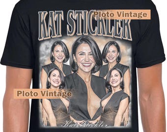 Retro Kat Stickler Influencer Graphic Tee Famous DTG Print Shirt | Bootleg T-Shirt Limited Unique Artwork Bestseller Wear Fashion Vintage