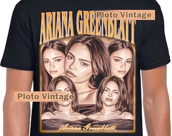 Vintage Ariana Greenblatt Graphic Shirt Celebrity DTG Print T-Shirt | Alpha Retro Tee Bootleg Unique Artwork Limited Fashion Bestseller Wear