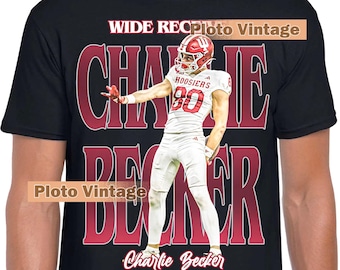 Vintage Charlie Becker Graphic Shirt | Sports DTG Print T-Shirt | Alpha Retro Tee Bootleg Unique Artwork Limited Fashion Bestseller Designs