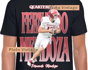 Vintage Fernando Mendoza Graphic Tee | Sports DTG Print Shirt | Alpha Retro T-Shirt Bootleg Unique Artwork Limited Fashion Bestseller Design
