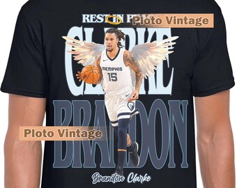 Limited Memorial Brandon Clarke Graphic T-Shirt Rest In Peace Basket Ball DTG Print Tee Bestseller Shirt Vintage Unique Wear Artwork Bootleg