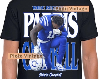 Vintage Parris Campbell Graphic Tee | Sports DTG Print Shirt | Alpha Retro T-Shirt Bootleg Unique Artwork Limited Fashion Wear Bestseller