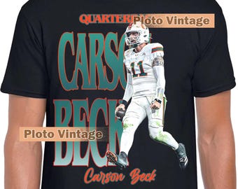 Retro Carson Beck Graphic Shirt | Sports DTG Print T-Shirt | Bootleg Tee Limited Unique Artwork Bestseller Art Today Fashion Vintage Wear