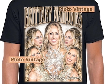Retro Brittany Mahomes Graphic Shirt American Sports Team DTG Print T-Shirt | Bootleg Tee Limited Unique Artwork Bestseller Fashion Vintage