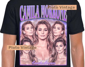 Retro Camila Morrone Graphic T-Shirt | Celebrity DTG Print Tee | Bootleg Shirt Limited Unique Artwork Bestseller Fashion Design Vintage Wear