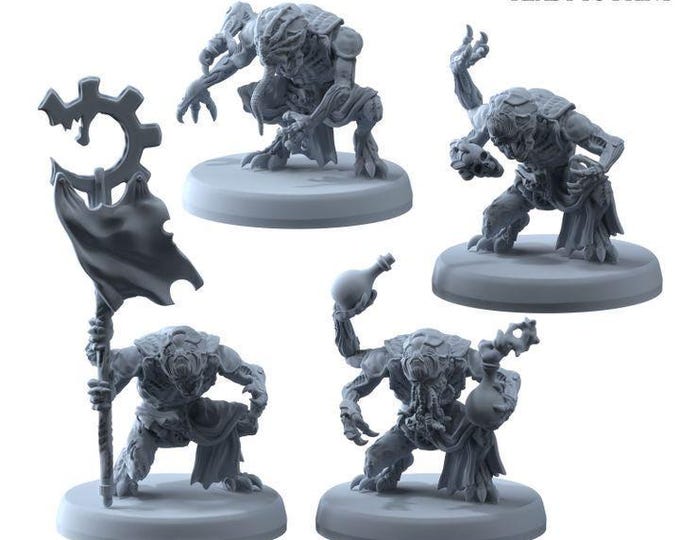 Tuyol Familiar Genetist Fleshsculptor - Printerra Studios - Tabletop Wargaming Miniature for Grimdark | OPR | Sci-fi