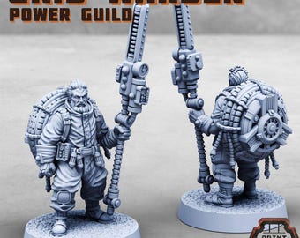 Grid Warden Power Guild - Print Minis Licensed 28-32mm Resin Character
