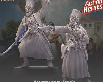 Armed Priests - Across The Realms Licensed 25mm Resin Historical Miniatures