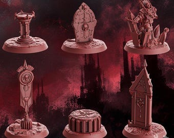 Crimson Wings Objective Markers - Grimdark - DakkaDakka - Fantasy Objective Marker Set