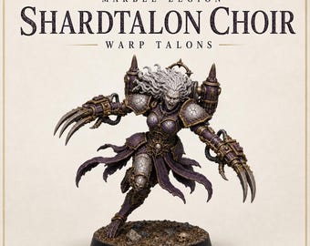 Chaos of Excess - Shardtalon Choir - Marble Legion - Highland Gaming Minis Exclusive Compatible with Legion Wars OPR Grimdark