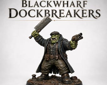 Blackwharf Dockbreakers – HGM Exclusive Sci-Fi Orc Resin Miniatures – 1, 5, 10 or 20 Models