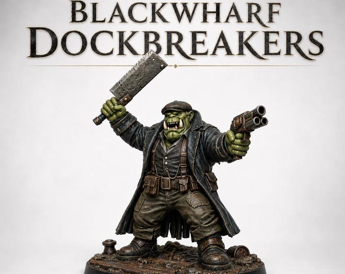 Blackwharf Dockbreakers – HGM Exclusive Sci-Fi Orc Resin Miniatures – 1, 5, 10 or 20 Models
