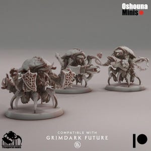 Lobster Warriors (1-6) - Deep Hive - Tabletop Wargaming Compatible with GrimDark, OPR and other table top Wargames