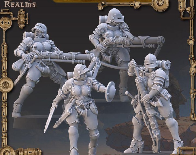 Arquebusiers - Across the Realms - New Release July 25  - Sci-Fi OPR Grimdark compatible - Tabletop Wargaming Grimdark