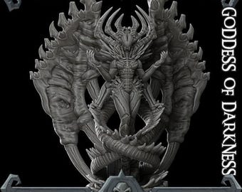 Chaos Goddess Of Death - Rocket Pig Games - Fantasy Resin Miniature