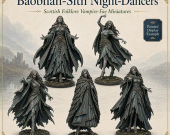 Baobhan-Sith Night Dancers - Scottish Highland Folklore - HGM Exclusive Resin Fantasy Figures