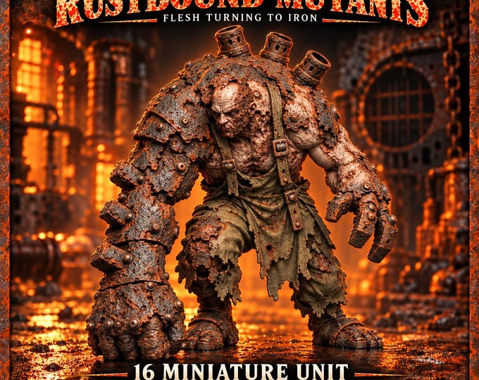Rustbound Mutants | Choose 1 of 16 or Sets of 6, 10 or 16 | Rust Legion Industrial Horror Resin Miniatures | HGM Exclusive