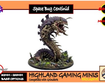 Space Bug Worm Terror - Exclusive Highland Gaming Minis - Tabletop Wargaming for Grimdark | Alternative  | OPR Sci-Fi mini