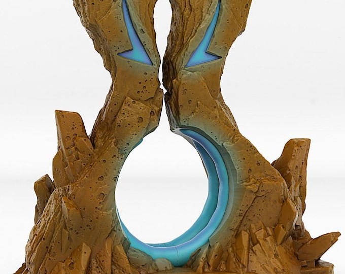 Sci Fi Rock Portal Wargaming Terrain Objectives | Fantastic Plants and Rocks | PathFinder | Mini | Dungeons and Dragons | Fantasy | RPG