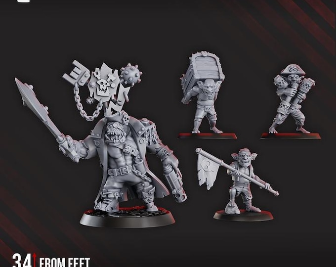 Space Orks Kap'n Blaaady Beard  - DakkaDakka - Tabletop Wargaming for Grimdark | Alternative  | OPR Sci-Fi mini