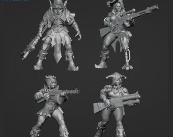 Murder Clown Champions - Frigid Miniatures - Tabletop Wargaming for Grimdark | Alternative  | OPR Sci-Fi mini