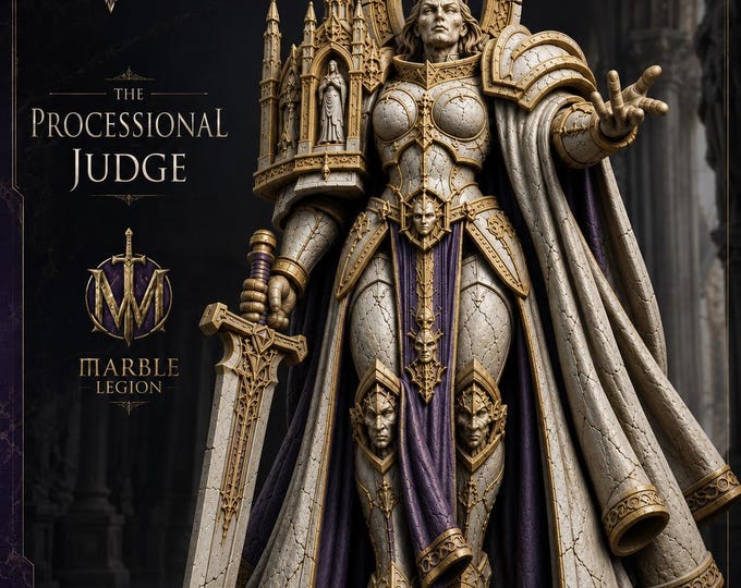 The Processional Judge | Marble Legion 150-160mm Resin Matriarch | HGM Exclusive