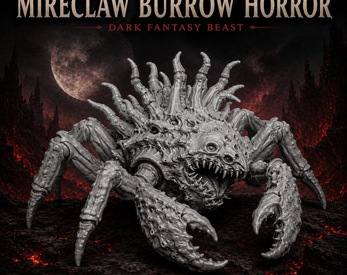 Mireclaw Burrow Horror - HGM Exclusive Resin Dark Fantasy Monster Miniature