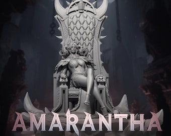 Amarantha Fantasy Miniature for Sci-Fi Wargames & TTRPG DnD Fantasy Tabletop Wargaming | Dungeons and Maidens mini