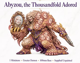 Greater Demon Of Excess - Abyzou, The ThousandFold Adored Marble Legion HighlandGamingMinis Exclusive Range Tabletop Wargaming for Grimdark
