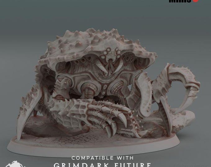 Cannon Crab 2.0  - Oshounaminis - Tabletop wargaming miniature for Grimdark | OPR | Sci-fi | Alien Bug Proxy