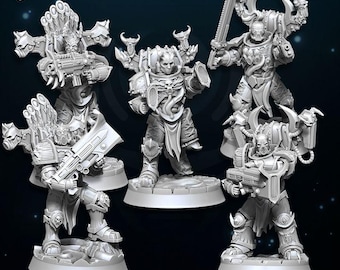 Chaos Miniatures - Sons of Excess - Wildmesh | tabletop wargaming 3D printed miniatures | for grimdark | proxy | OPR |5e
