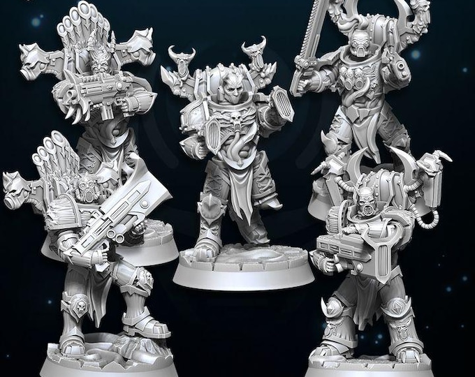 Chaos Miniatures - Sons of Excess - Wildmesh | tabletop wargaming 3D printed miniatures | for grimdark | proxy | OPR |5e
