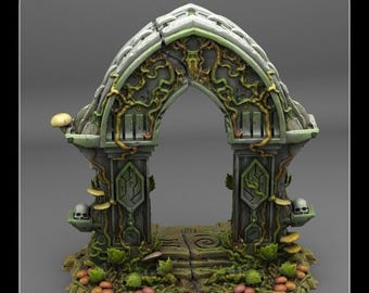 Magic Forest Gate - Fantastic Plants & Rocks - Fantasy Terrain Set