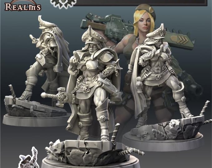 Imperial Guard Marshall -  Across the Realms - Tabletop Wargaming for Grimdark | Alternative  | OPR Sci-Fi mini