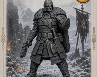 Ironfjord Oath Wardens | 5 Resin Sci-Fi Viking Officers | HGM Exclusive