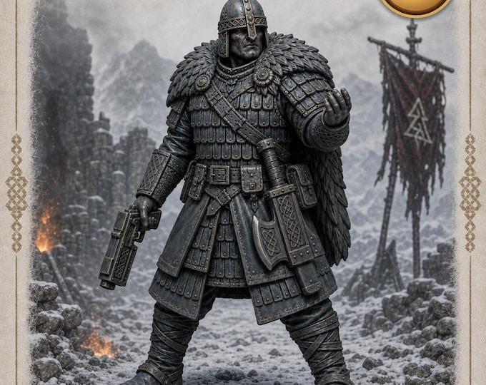 Ironfjord Oath Wardens | 5 Resin Sci-Fi Viking Officers | HGM Exclusive