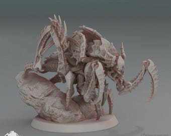 King Leaper - Deep Hive - Oshounaminis - Tabletop wargaming miniature for Grimdark | OPR | Sci-fi | Alien Bug Proxy | Printed mini