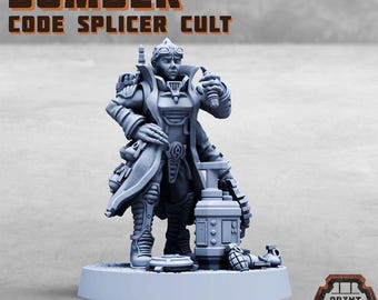 Bomber Code Splicer Cult - Print Minis - Grimdark - Print Minis - Fantasy Resin Miniature