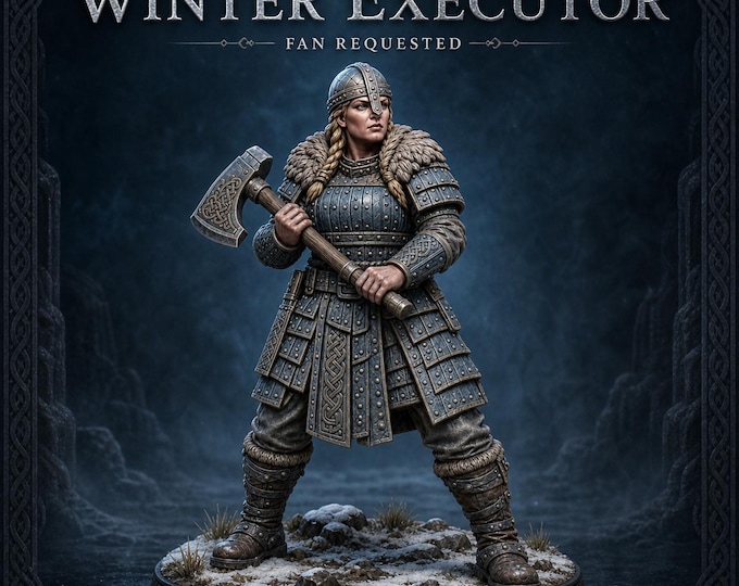 Ironfjord Winter Executor | Resin Regimental Officer Miniature | HGM Exclusive