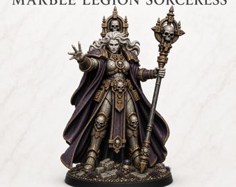 Marble Legion Sorceress - HGM Exclusive 28-32mm Resin Sci-Fi Character Miniature