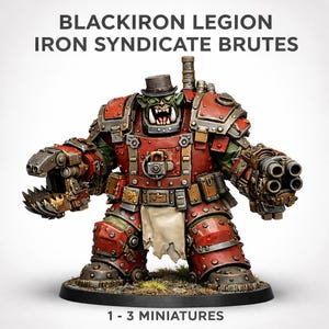 Orc Blackwharf Brutes (3) Blackiron legion - Legion Wars Exclusive Highland Gaming Minis  Tabletop Wargaming Multi-Verse Grimdark OPR Sci-Fi