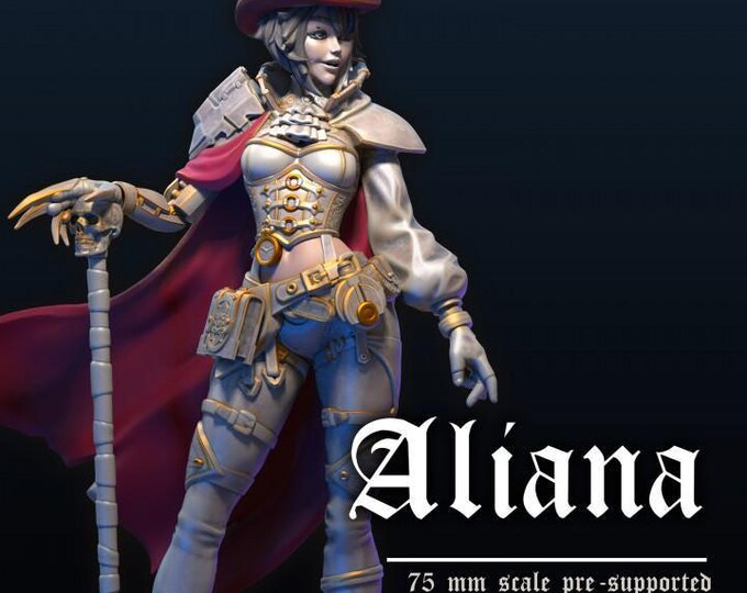 Aliana, the Time Traveler – Dungeons and Maidens Fantasy Character Miniature