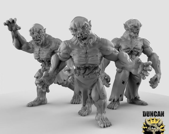 Ghouls | Duncan Shadow | PathFinder | Mini | Tabletop Wargaming | Dungeons and Dragons | Resin | Fantasy | RPG