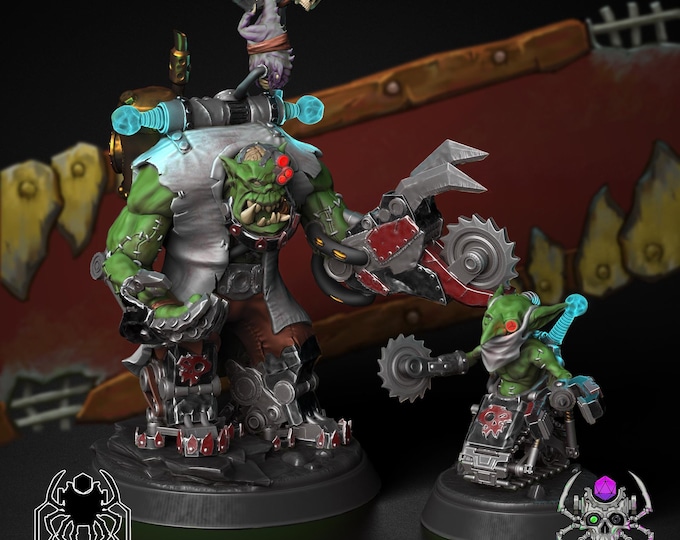 Ork Ache Master • 32mm Grimdark Ork  for Sci-Fi Wargames & TTRPG | Eight Legs Miniatures mini