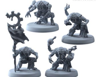 Tuyol Familiar Genetist Fleshsculptor - Printerra Studios - Tabletop Wargaming Miniature for Grimdark | OPR | Sci-fi