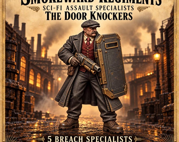 Smokeward Door Knockers | Choose 1 of 5 or Full Breach Squad | 32mm Sci-Fi Resin Miniatures | HGM Exclusive