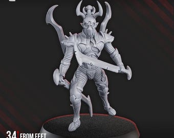 Nightmare Squad Warrior - DakkaDakka Licensed 28mm Resin Sci-Fi Miniature