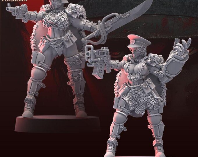 Traitor Pinup Commander - Across the Realms - Tabletop Wargaming for Grimdark | Alternative  | OPR Sci-Fi mini