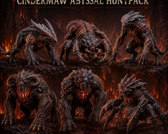 HGM Cindermaw Abyssal Huntpack | Choose One or Complete 6-Monster Set